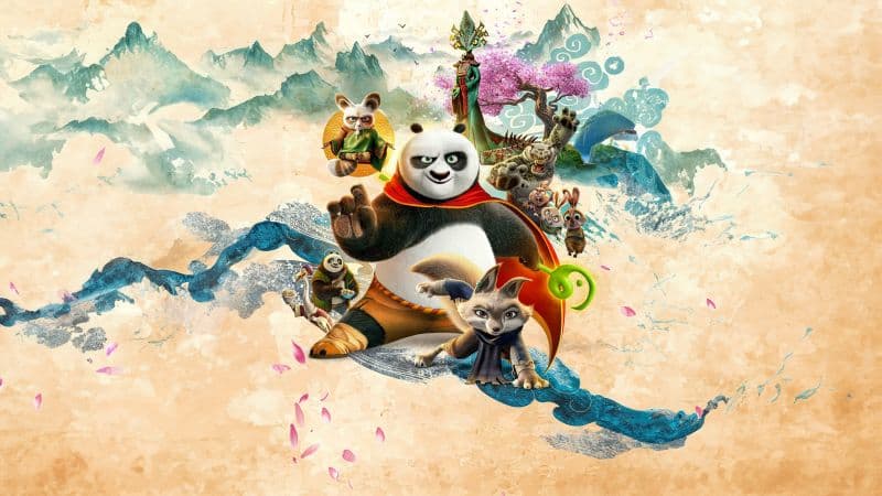 Kung Fu Panda 4 Animation Wallpaper