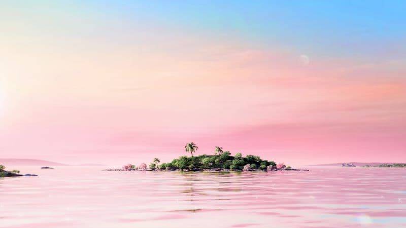 Tropical Island Wallpaper