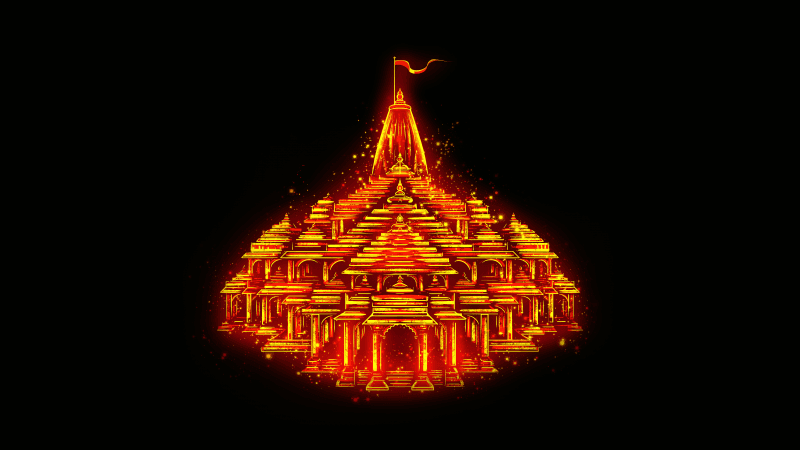Ayodhya Ram Mandir Temple Wallpaper