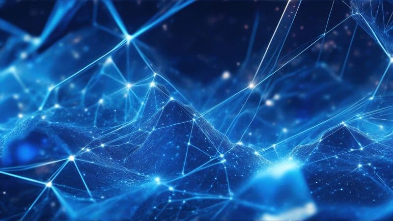 Connected dots Futuristic Wallpaper