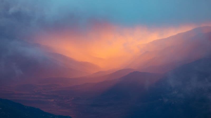 Sierra Nevada mountains Sunset Wallpaper