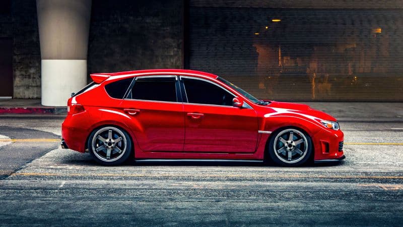 Subaru Impreza WRX STI Red cars Wallpaper