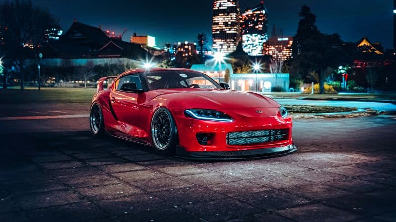 Toyota Supra A90 Red cars Wallpaper