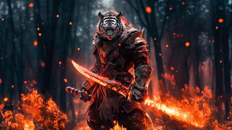 Tiger Warrior Wallpaper