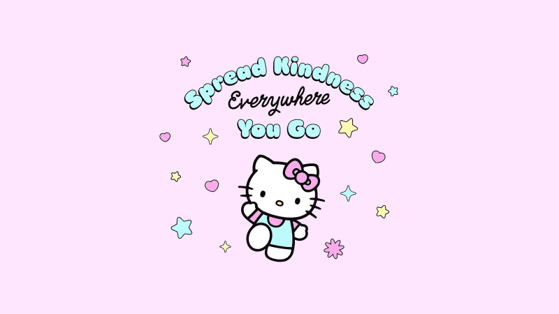 Spread Kindness Hello Kitty Wallpaper