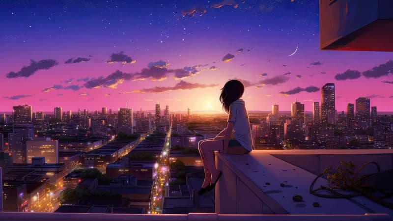 Lofi girl Dreams Wallpaper