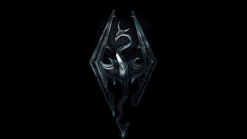 The Elder Scrolls V: Skyrim Logo Wallpaper