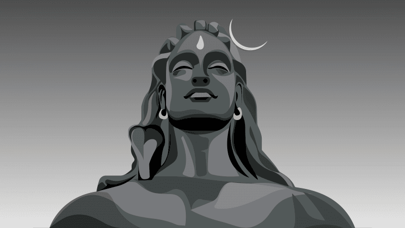 Adiyogi Minimalist Wallpaper