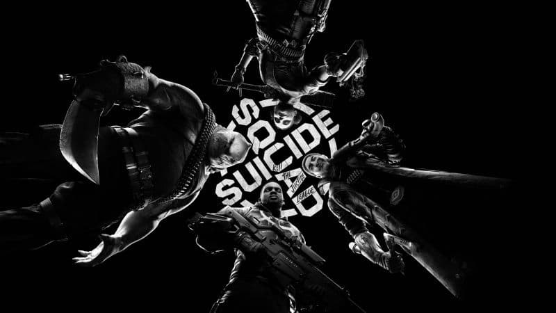 Suicide Squad: Kill the Justice League Black and White Wallpaper