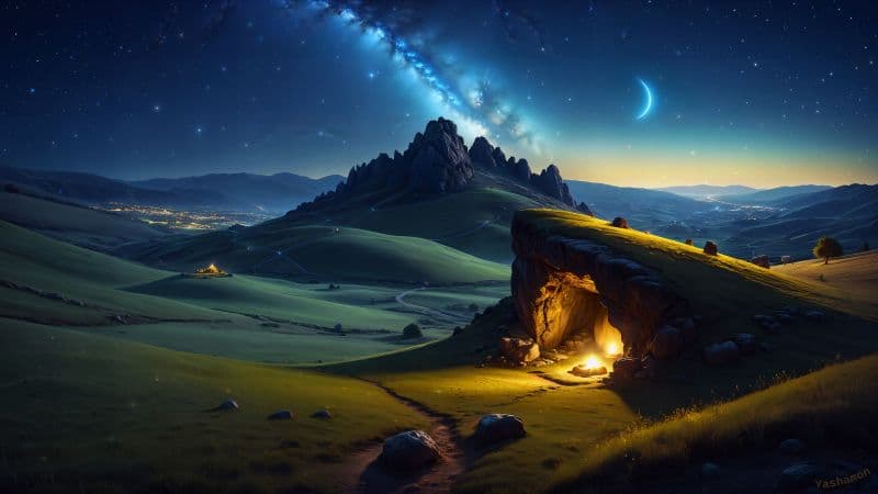 Cave Night Wallpaper