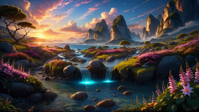 Dreamlike Outdoor Wallpaper