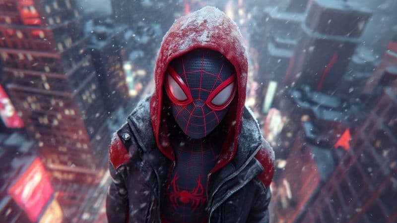 Miles Morales Snowfall Wallpaper