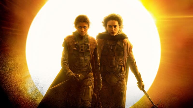 Zendaya & Timothée Chalamet in Dune 2 (2024) Wallpaper
