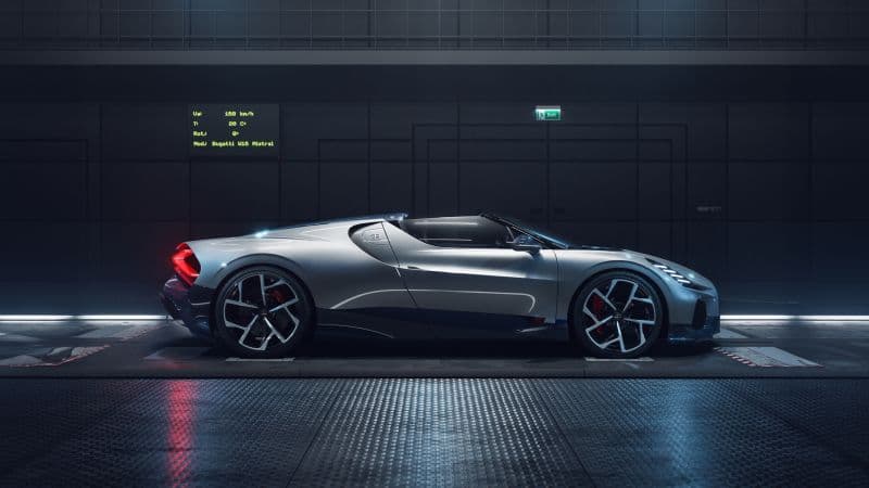 Bugatti W16 Mistral Futuristic Wallpaper