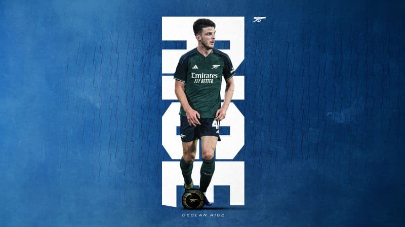 Declan Rice Arsenal FC Wallpaper