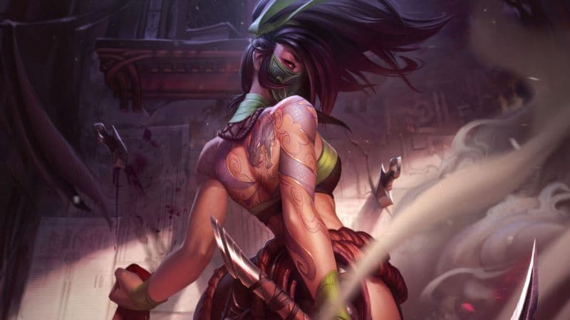 Akali Artwork Wallpaper