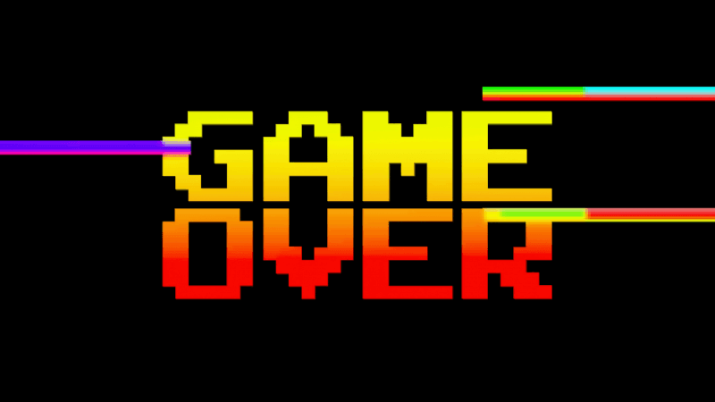 Game Over Retro style Wallpaper