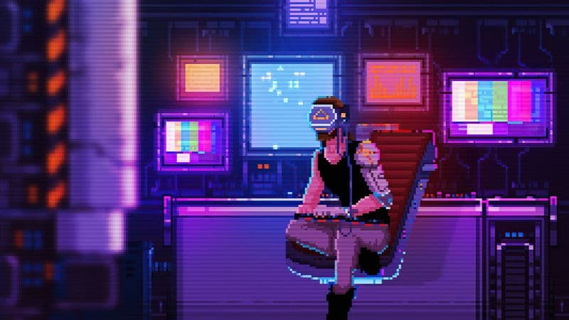 Lofi boy Neon art Wallpaper