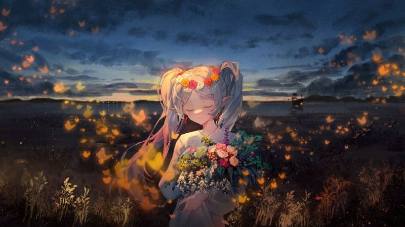 Frieren Anime girl Wallpaper