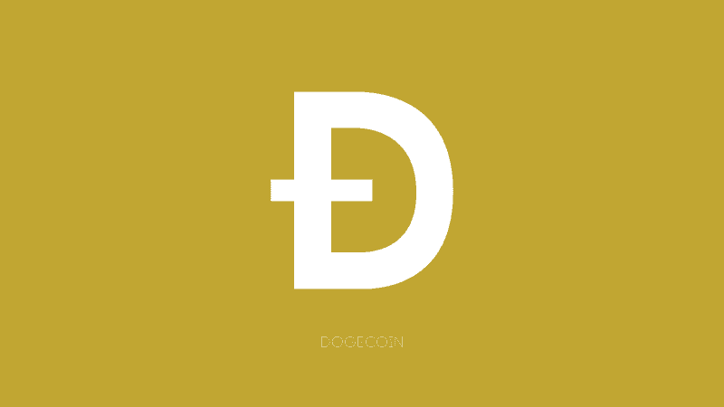 Dogecoin Minimalist Wallpaper