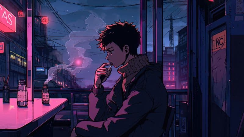 Lofi boy 5K Wallpaper