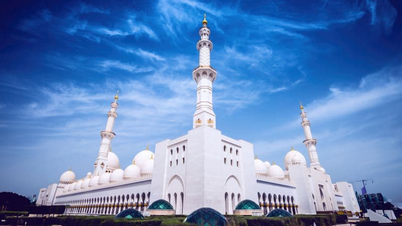 Sheikh Zayed Grand Mosque 5K Wallpaper