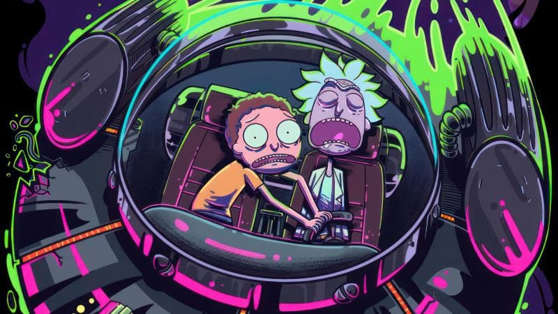 Rick and Morty Illustration Wallpaper