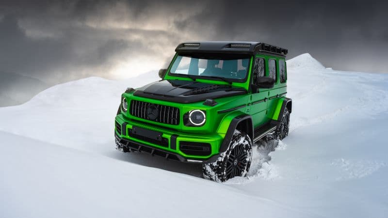 Snow covered Mercedes-AMG G 63 Wallpaper