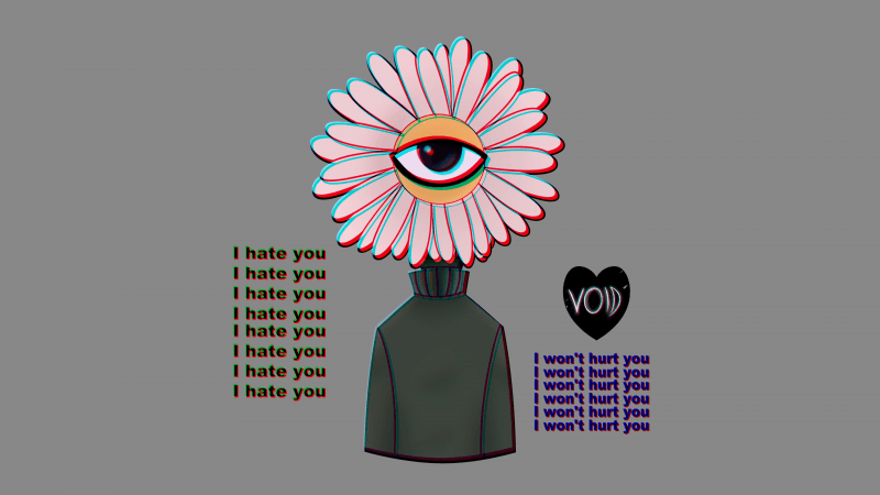 I Hate You Weirdcore Wallpaper