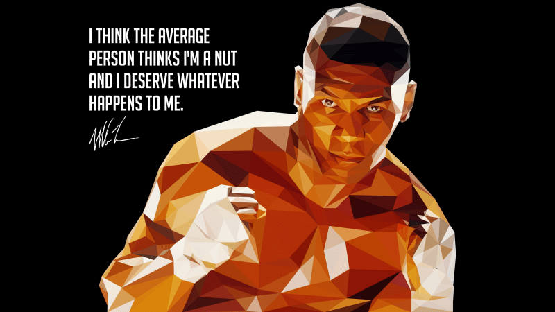 Mike Tyson Low poly Wallpaper