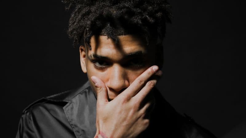 NLE Choppa Dark background Wallpaper