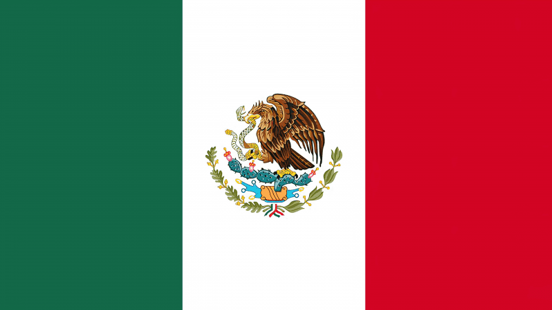 Tricolor Flag of Mexico Wallpaper