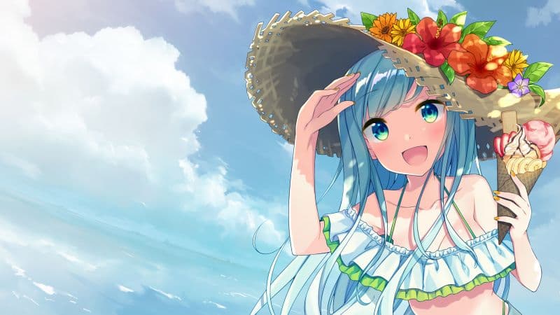 Anime girl Sundae Wallpaper