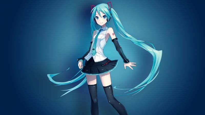 Anime girl Hatsune Miku Wallpaper