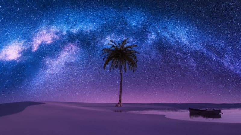 Milky Way Nightscape Wallpaper