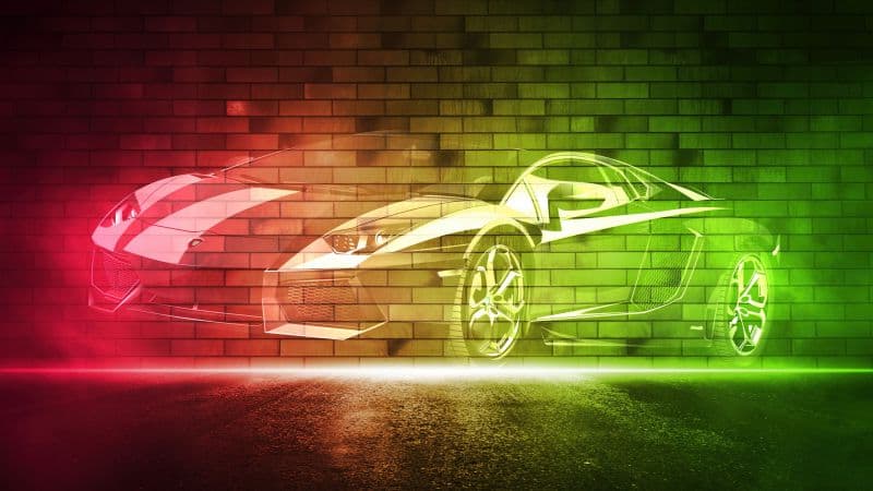 Lamborghini Gallardo Neon art Wallpaper