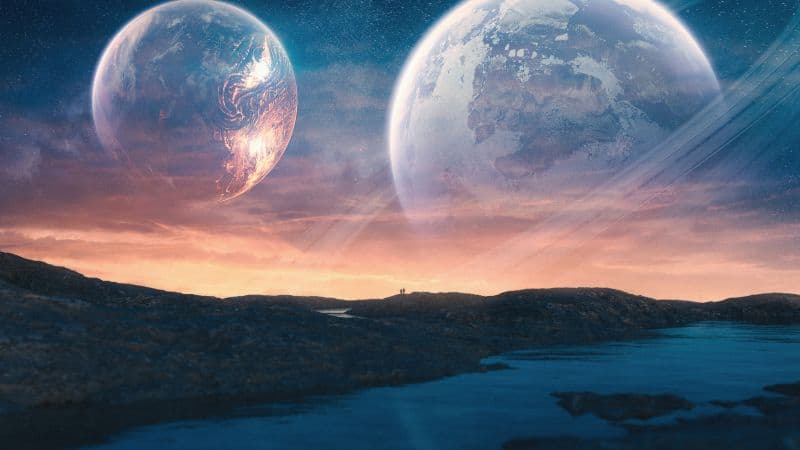 Surreal Planets Wallpaper