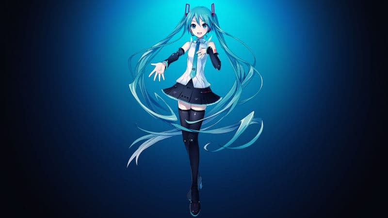 Hatsune Miku Deep blue Wallpaper