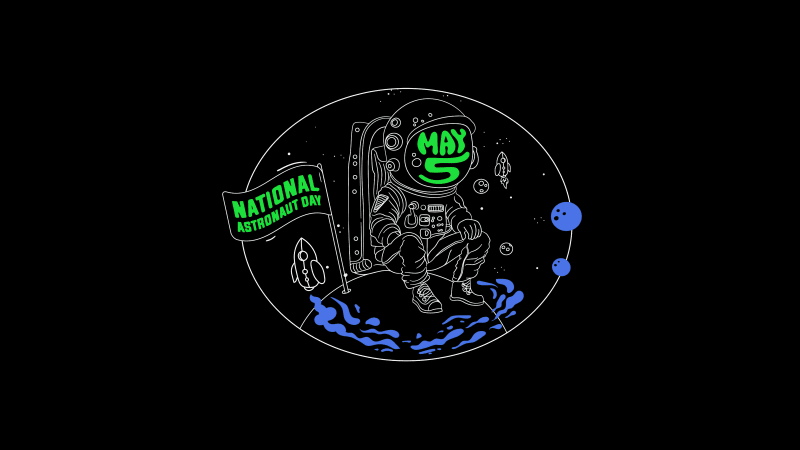National Astronaut Day Wallpaper