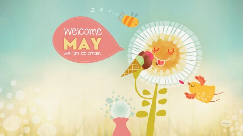 May (Month) Sunny day Wallpaper