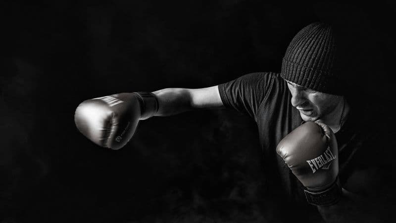 Boxing Monochrome Wallpaper