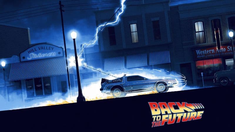 Back to the Future Time travel Wallpaper