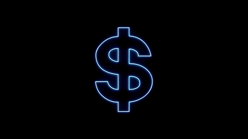 Dollar Glow in dark Wallpaper