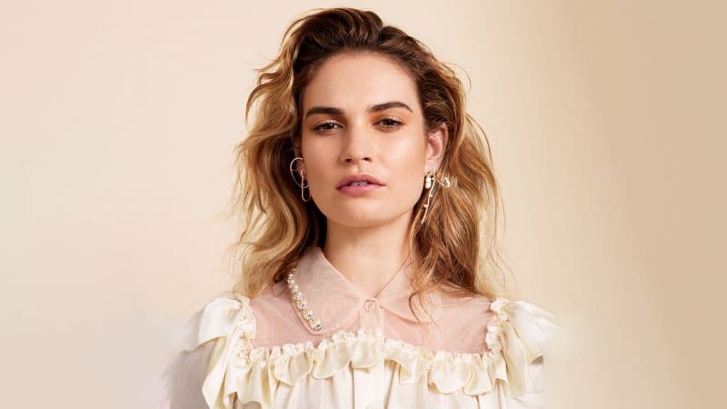 Lily James Allure Wallpaper