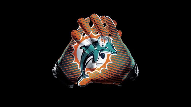 Miami Dolphins Gloves Wallpaper
