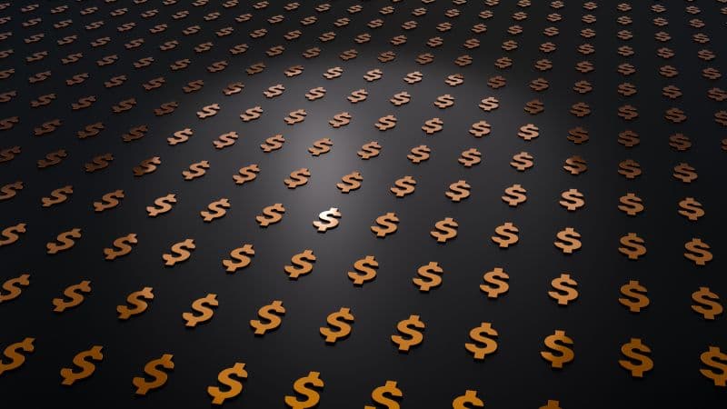 United States Dollar 3D background