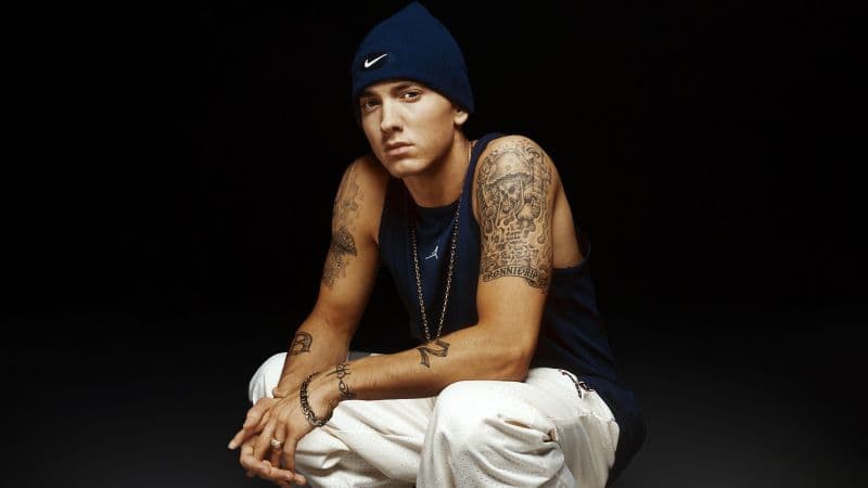 Eminem Black background Wallpaper