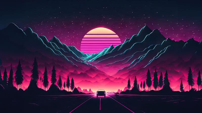 Highway Outrun Wallpaper