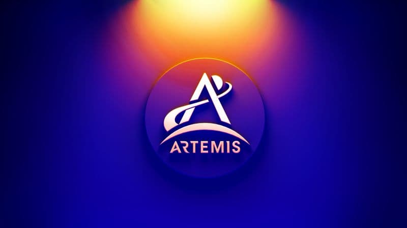 NASA Artemis Gradient background Wallpaper