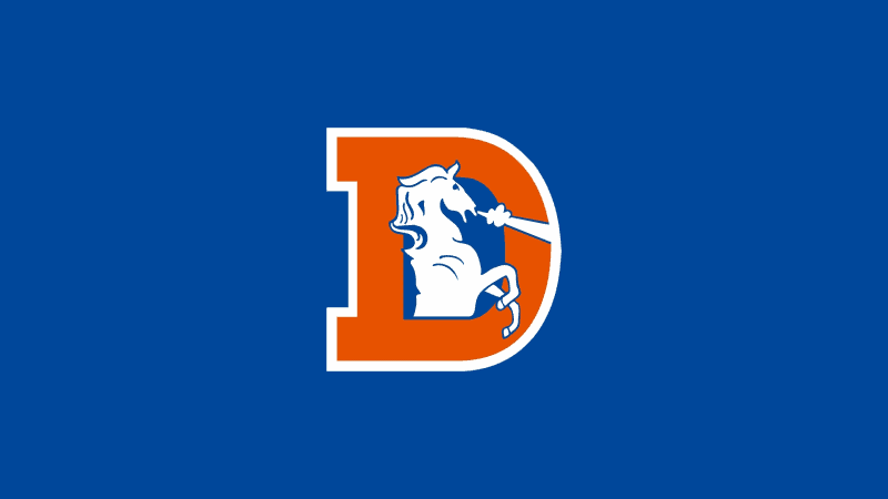 Denver Broncos Minimal logo Wallpaper